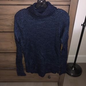 Theory blue turtleneck sweater